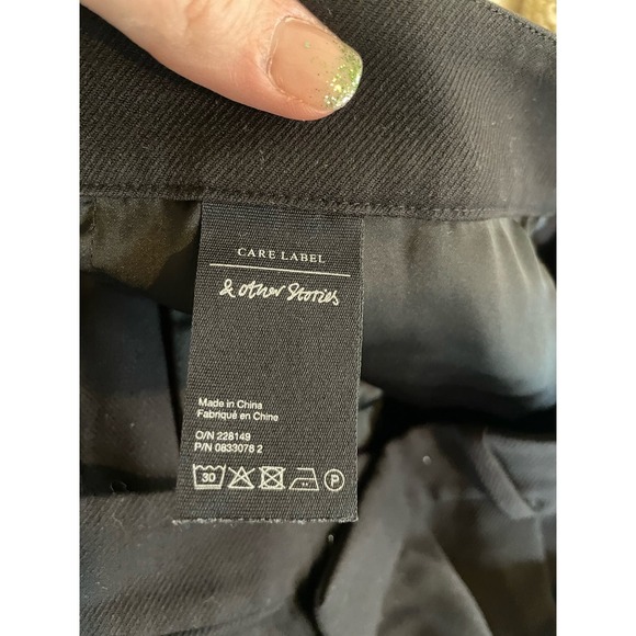 & Other Stories Paris Atelier Black Pants - Picture 7 of 8